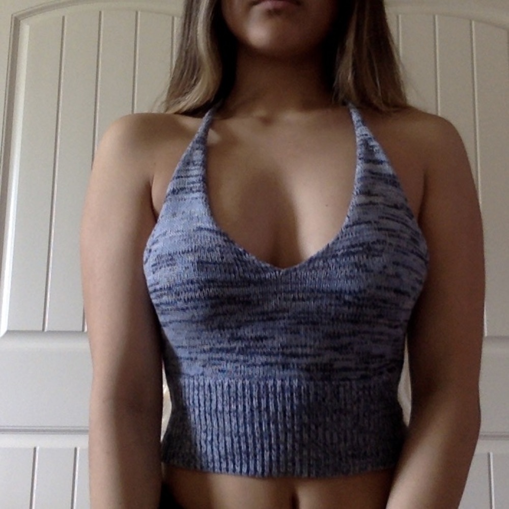 Blue crotchet top 🦋